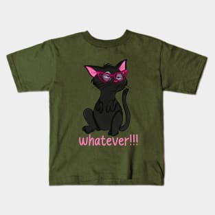 Whatever attitude Cat Kids T-Shirt